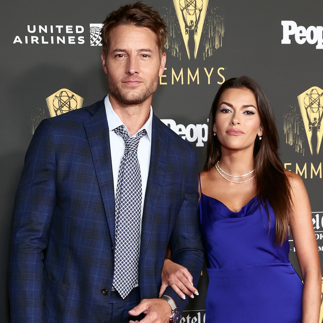 This Is Us' Justin Hartley And Wife Sofia Pernas Head In Matching Blue
